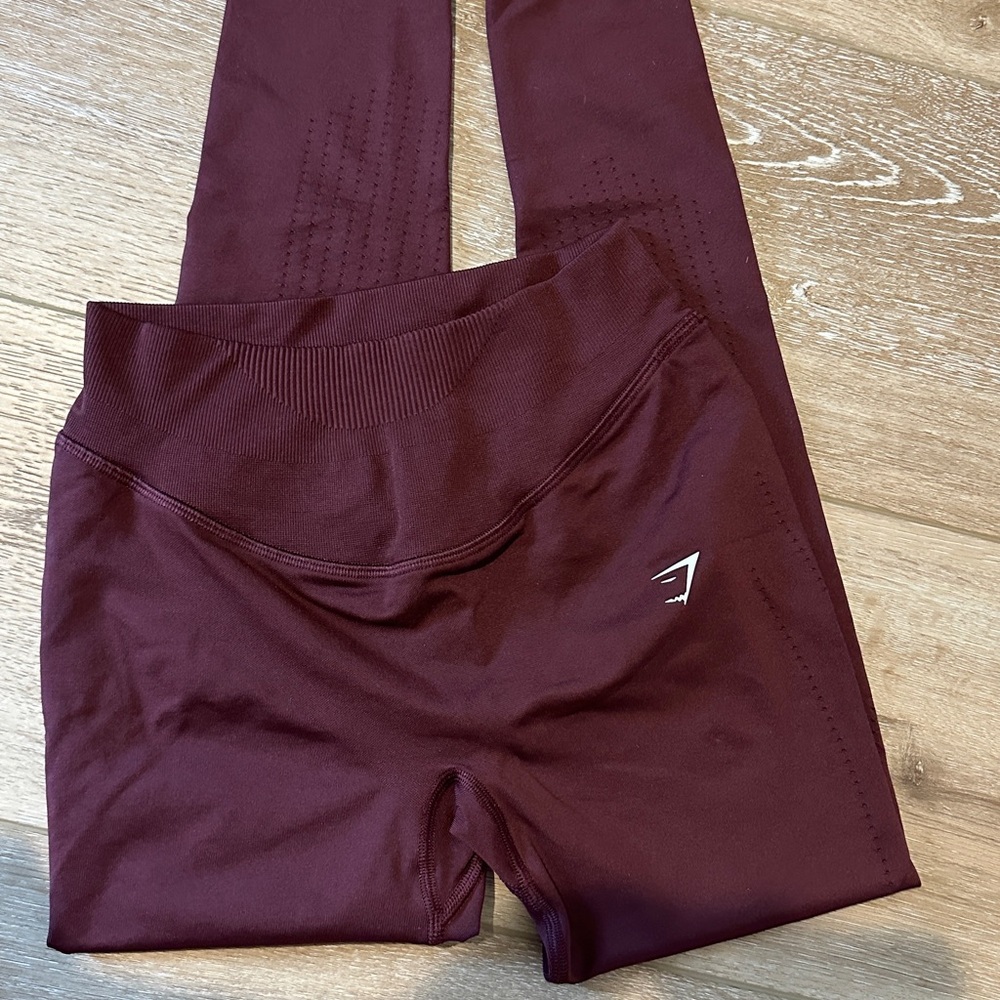 Maroon Gymshark Leggings